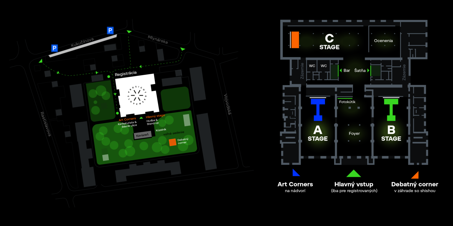 Mapa Kulturpark 12. Narodeniny PROSIGHT SLovensko